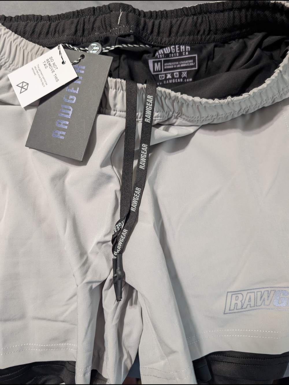 RAWGEAR Men's Athletic Shorts — Light Gray